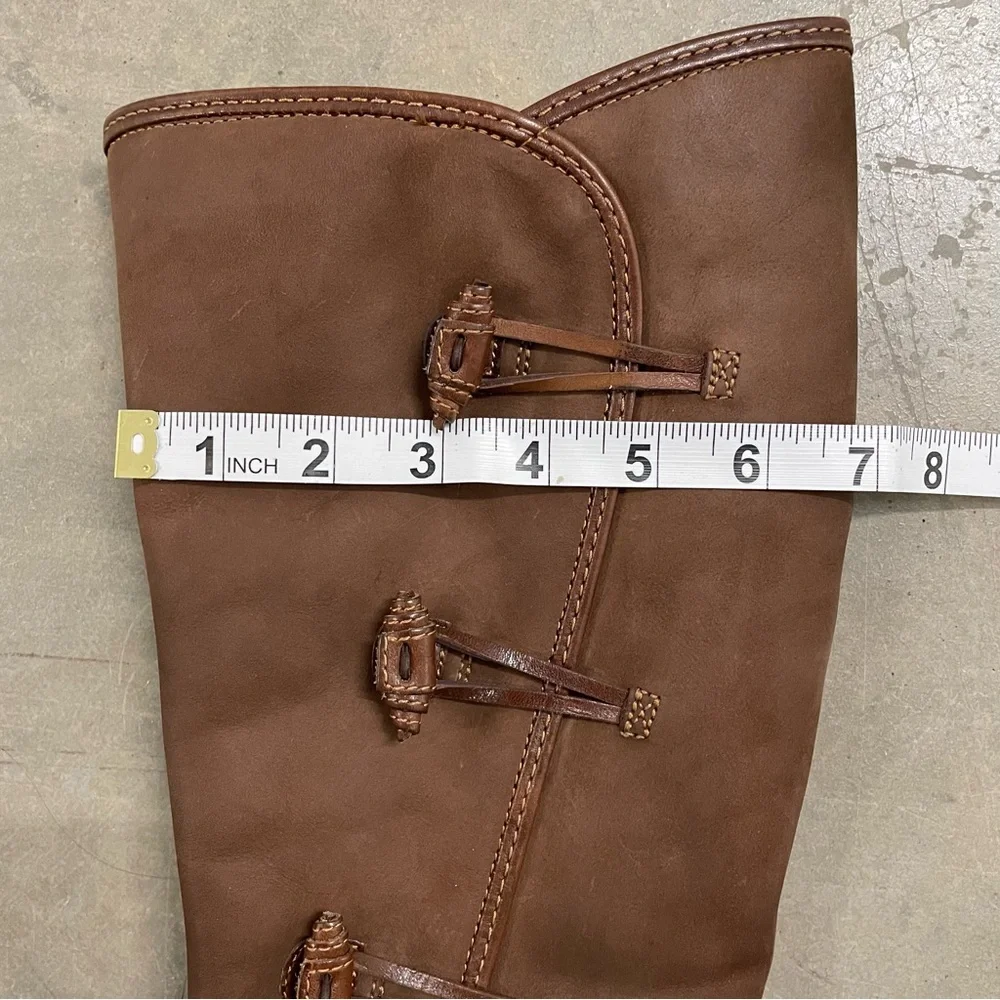 Kalso Earth Birch Boots, 14 in tall, Brownstone Suede, Leather Details, Ladies 9